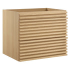 Modway Render 24" Wall-Mount Bathroom Vanity Cabinet - Oak-7