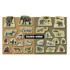 Yellow Door Endangered Animal Families Wooden Characters 12-Piece Set-There are also clues to the habitats of the animals, providing a stimulus for discussion and the sharing of ideas.