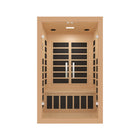Westinghouse 2-Person Deluxe French Door Infrared Sauna with Light Therapy - 46" W x 40" D - Beige-Colour therapy LED lights