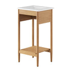 Modway Zaire 18" Bathroom Vanity - Natural/White-Wood Grain Veneer