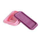 Marcus & Marcus Collapsible Silicone Rubber Sandwich Wedge Container with Snap-On Lid - Pokey The Pig - 3 Pack-Freezer Safe