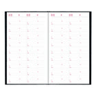 Brownline 2026 Traditional Daily Planner - 13-3/8" x 7-7/8" - Black - English-Self-adhesive laminated tabs