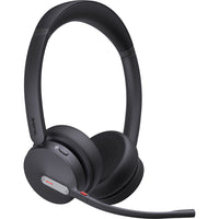 Yealink BH70 Stereo Wireless Bluetooth Headset with USB-C/A Adapter - Microsoft Teams - Black-Subject to high-level quality tests, it withstands drops and heavy pressure, ensuring reliable and secure quality and a battery that keeps staying online for 35 hours.