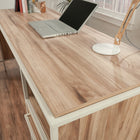 Sauder Nova Loft L-Desk - Kiln Acacia-Finished on all sides for versatile placement