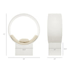 Modway Aperture Round Alcove Accent Chair - White/Ivory-Circular Alcove Frame