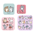 Tyrrell Katz 4-Piece Nesting Snack Box Set - Cats-Versatile: safe for fridge and freezer