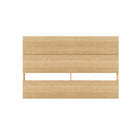 Nexera Panel Headboard - Queen Size - Natural Maple-2 horizontal panels give the headboard a modern plank effect