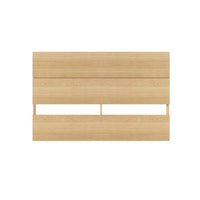 Nexera Panel Headboard - Queen Size - Natural Maple-2 horizontal panels give the headboard a modern plank effect