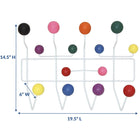 Modway Gumball Coat Rack - Multicoloured-Steel rod frame