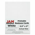 JAM Paper Foldover Table Place Cards - 80 lb - 2 3/16" x 3" - 3/8" - Strathmore Bright White Wove Panel Placecards - 25 Pack-Color: Strathmore Bright White Wove Panel Placecards