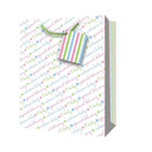 Millbrook Studios Baby Gift Bags - Large - Text - 12 Pack (47570)-12.75" x 5.38" x 10.38"