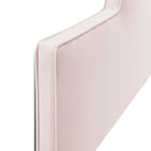 Modway Dawn Performance Velvet King/California King Headboard - Pink-Dense Foam Padding