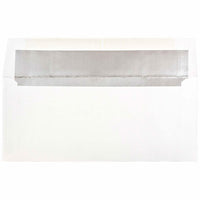 JAM Paper #10 Foil Lined Envelopes, 4 1/8 x 9.5, White with Silver Lining, 500 Pack (95157H)-Product Type: Foil Lined Envelope