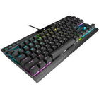 Corsair K70 RGB TKL Wired Optical-Mechanical OPX Linear Keyswitches Gaming Keyboard-Powered by CORSAIR AXON Hyper-Processing Technology: CORSAIR’s most advanced gaming keyboard experience processes and transmits inputs up to 8x faster than conventional gaming keyboards with 8,000Hz hyper- polling, 4,000Hz key scanning, and up to 20 layers of hardware RGB lighting processing while maintaining speed performance.