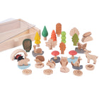 TickiT Woodland Trail Set - Set of 37-Assist early development: These wooden toys are perfect for open-ended, creative play. Explore storytelling and world-building. Enhance children's descriptive language