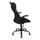 Monarch Specialties 7248 Multi-Position Office Chair - Black/Black Fabric-360-degree swivel seat and black 5-star base with hooded casters offer mobility, while an adjustable height mechanism with tilt-back/lock-in control allows the chair to be optimized for the sitter