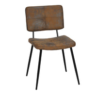 Homy Casa Conference Chairs - Suede Brown Fabric - 4 Pack-Durable microfiber suede fabric for a vintage, easy-to-maintain surface.