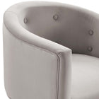 Modway Savour Tufted Performance Velvet Accent Chair - Light Grey-7