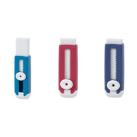 Staples Retractable Eraser-Retractable eraser design with easy slide mechanism