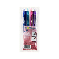 Pilot Frixion Clicker Retractable Erasable Gel Pens, 0.7mm, Assorted, 4 Pack-Retractable Erasable gel ink rollerball pen
