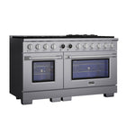 Kucht 60" KXP Series Dual Fuel Range Propane Gas - Stainless Steel-Electronic ignition with auto re-ignition will keep you safe by lowering the risk of gas leaks