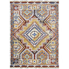 Modway Florita Distressed Southwestern Aztec Area Rug - 8 ft W x 10 ft L - Multicolored-Colorful Southwestern Aztec Area Rug