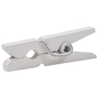 JAM Paper Wood Clip Clothes Pins - Small - 7/8" - White - 50 Pack-Size: Small (0.875 inches)