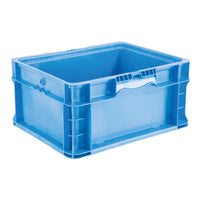 Orbis FlipakTM Polyethylene Plastic (PE) Distribution Containers, 12.0" x 15.0", 6.8" Clearance, Royal Blue, 3 Pack-High-density polyethylene (HDPE)