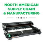 CIG Brother DR420 Remanfuactured Drum Unit - Standard Yield - Black-2-year warranty with 100% performance guarantee