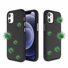 Blu Element Antimicrobial Armour 2X Case for iPhone 12, 12 Pro - Black-6.10 x 3.10 x 0.55