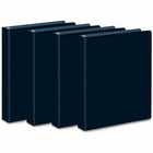 Avery Durable View Binder, 1" Slant D Rings, Black, 4 Pack (05737)-Durable View, Black, 220 Sheets