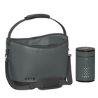 RovR KeepR Beverage Tote Caddy with Ice Bucket and Shoulder Strap - Charcoal-New removable padded shoulder strap lets you comfortably carry heavy loads hands-free