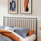 Modway Adair Spindle Metal Queen Platform Bed - Charcoal-Wood Slat Support System