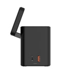 Adam Elements Mag 4 30W GaN 4-in-1 Power Charging Station - Black-360-Degree Charging Support: Supports 360-degree magnetic snap-on charging, enhancing your experience during video viewing, photo shooting, gaming, video calling, messaging, and entertainment while your phone charges