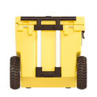 RovR RollR 45 Quart Wheeled Hard Cooler with Telescopic Handle - Sunny Side-Updated Dual MotoGrip Telescopic Handle makes for easy towing, increased leverage, and it’s offset design keeps your heels safe from knocks
