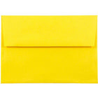 JAM Paper A8 Coloured Invitation Envelopes - 5.5 x 8.125 - Yellow Recycled - 50 Pack-These envelopes are perfect to use for sending invitations, greeting cards, RSVP's, thank you cards, gifts for birthdays, graduations, holidays and more