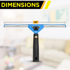 Gritt Commercial Swivel Window Washing Kit - 14" Squeegee - 14" Washer - 2 Pack-Made of rust-resistant, long-lasting stainless steel