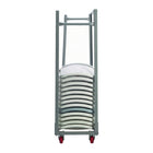 TygerClaw Commercial Grade High Capacity Folding Chair Dolly-Reinforced powder coated steel construction prevents structural flex and corrosion