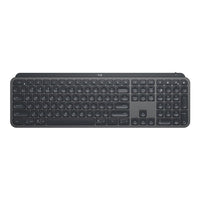 Logitech MX Keys Wireless Keyboard for Business - Graphite-Full-size keyboard with integrated numpad, arrow keys microphone mute, talk-to-text and other customizable F-Keys