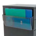 Staples Magnetic Wall File Pocket - Legal Size - Smoke-Magnetic File Pocket