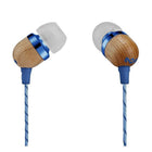 House of Marley Smile Jamaica In-Ear Headphones, Denim (EM-JE041-DN)-Tangle-free braided cable