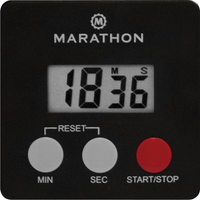 Marathon Digital 100 Minute Timer with Magnetic Clip, Black (TI080006-BK)-High contrast and bold digits make this timer easy to read from across the room.