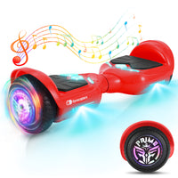 Gyrocopters PRIME Hoverboard for Kids - 15 km/h Speed ​​ - 300 W - 6.5" - LED Wheels - Bluetooth Speaker - Red-UL2272 certified All-terrain Hoverboard