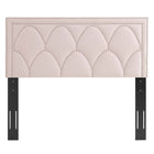 Modway Greta Performance Velvet King/California King Headboard - Pink-Nailhead Detail