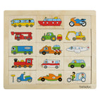 Beleduc Match & Mix Transport Puzzle - Set of 30-Playable as a memory or lotto game
