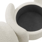 Modway Nebula Boucle Upholstered Ottoman - Ivory-9