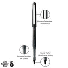 uni-ball Vision Needle Rollerball Pens – 0.5mm – Assorted Colors – 5 Pack-Barrel Color and Construction: Black