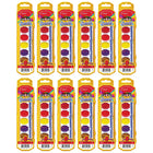 Cra-Z-Art Washable Watercolors with Brush - Peggable Tray - 8 Colors Per Set - 12 Sets-Enjoy vibrant colors and smooth hues with this fun 8 count color set