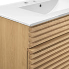 Modway Render 36" Bathroom Vanity - Oak/White-8