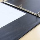 BAZIC Products 1" 3-Ring View Binder with 2 Pockets - Black - 6 Pack-Round, metal rings mounted on spine